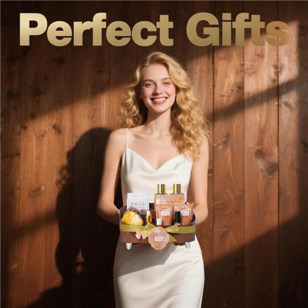 Luxury Gifts for Women, 16 Pcs Spa Giftsā for Woman of Coconut Vanilla Scents - Picture 4 of 7
